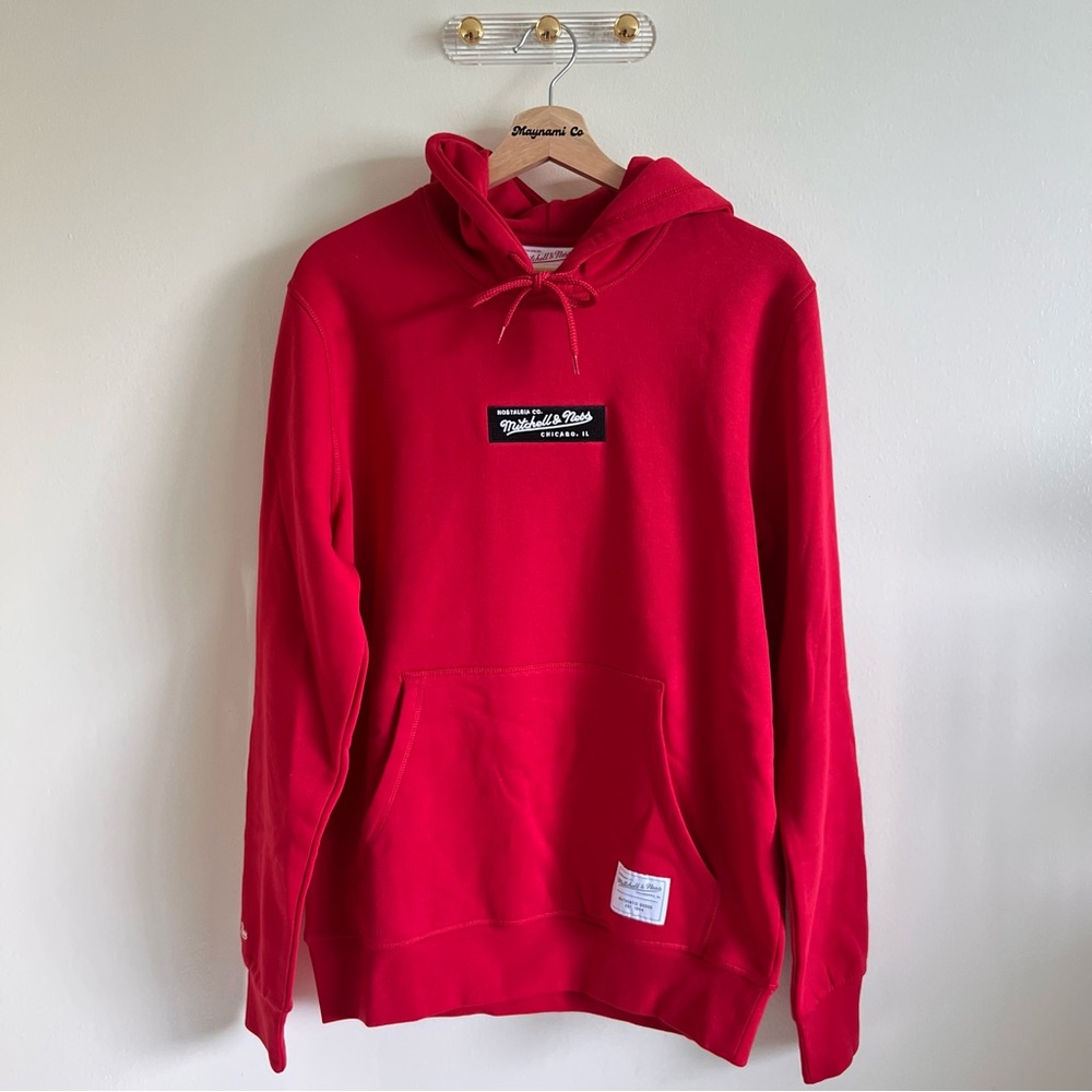 Mitchell & Ness Men’s Branded Hoodie - Red - Size Medium